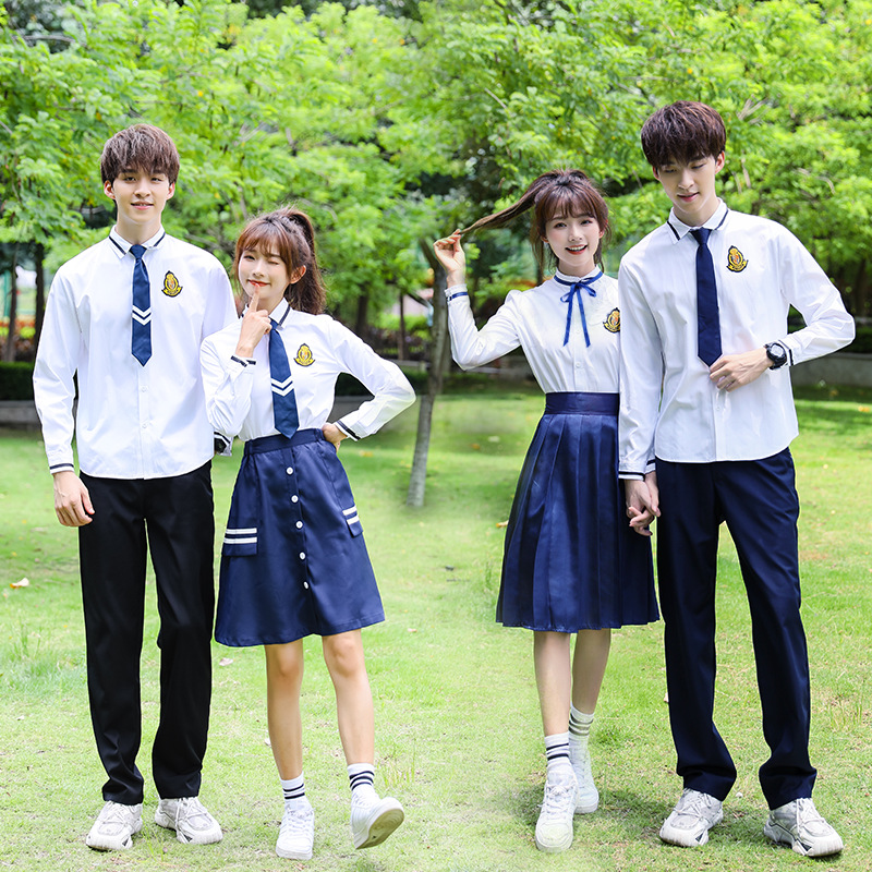高中生小學(xué)生校服定制 班服團(tuán)體服秋裝外套廠家直銷 中學(xué)生套裝批發(fā)