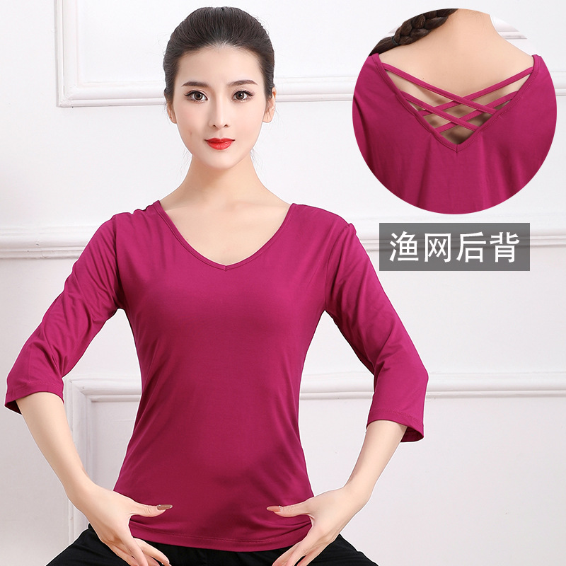 練形體衣服定制 瑜伽舞蹈服飾批發(fā)廠家 運(yùn)動(dòng)健身長(zhǎng)袖工廠制作
