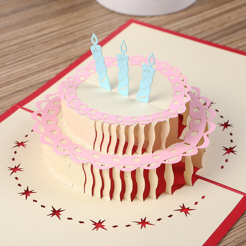廠家直銷新款創(chuàng)意3D立體賀卡 學(xué)生畢業(yè)留言生日祝福賀卡批發(fā)
