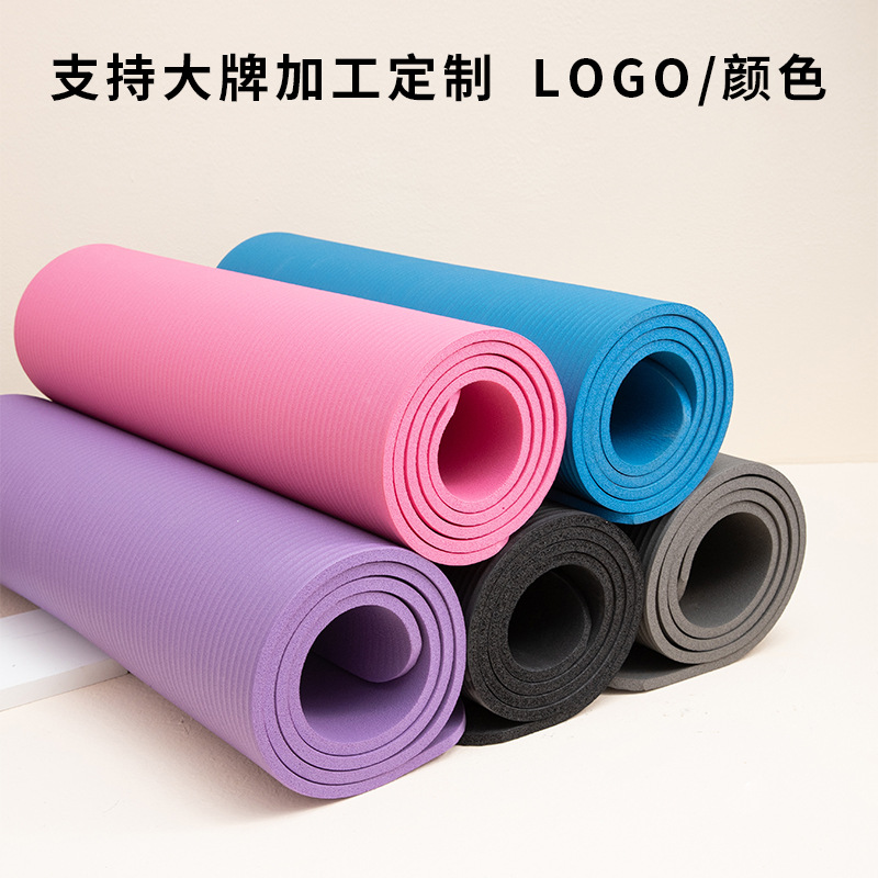 廠(chǎng)家批發(fā)加長(zhǎng)瑜伽墊加寬加厚舞蹈健身墊鍛煉運(yùn)動(dòng)墊超長(zhǎng)2cm睡墊