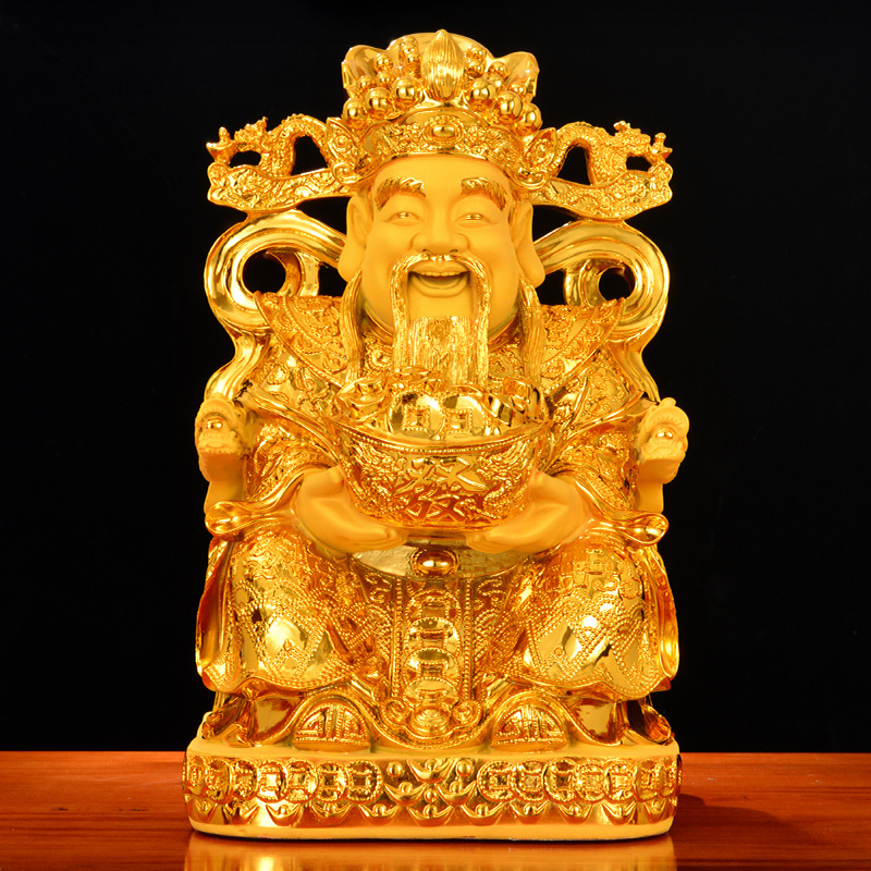 爺擺件沙金家居飾品客廳文佛像開(kāi)業(yè)創(chuàng)意禮品一件代發(fā)