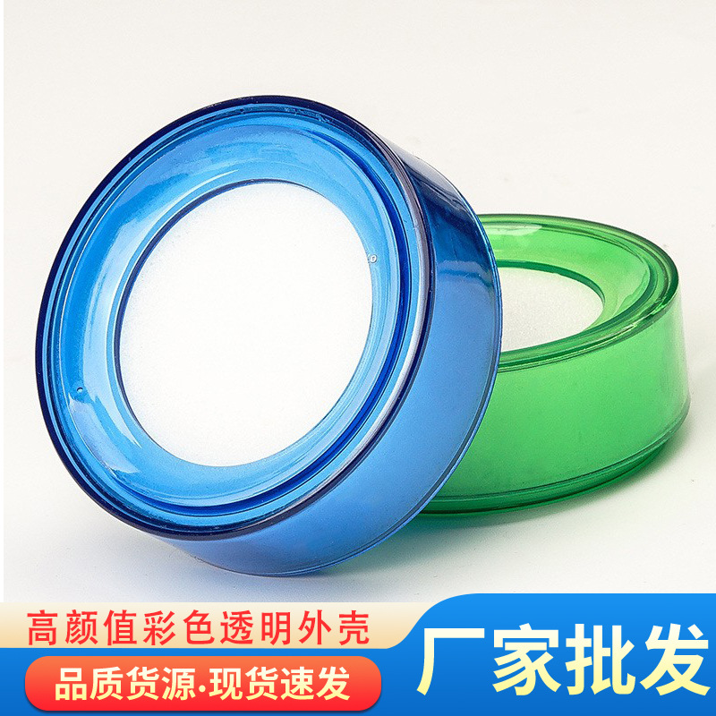 點鈔濕手器海綿缸財務辦公用品粘紙缸圓形保濕沾手器批發(fā)