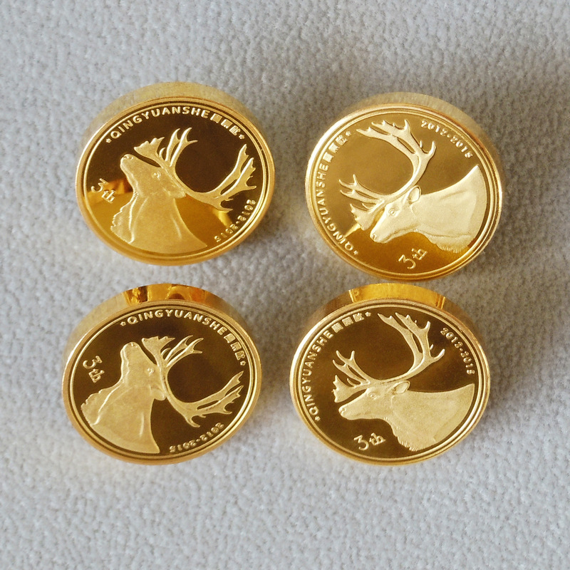 純金徽章胸章定做logo胸針999純金銀胸徽年會(huì)活動(dòng)慶典紀(jì)念章定制